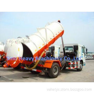 10M3 4X2 Sewage Suction Truck ZF8098 , 371HP Sewage Vacuum